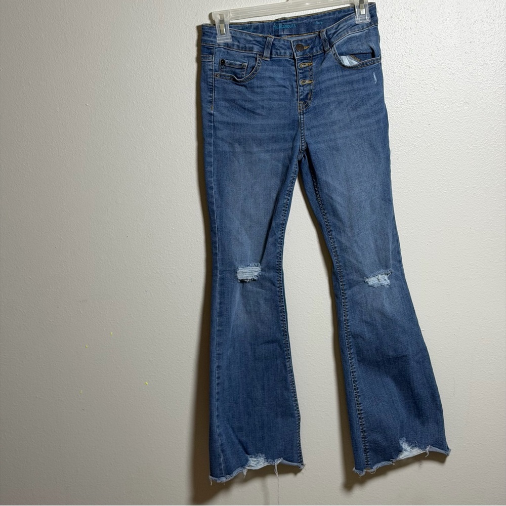 Thereabouts‎ Kids Girl Denim Distressed Stylish Blue Flared Jeans size 12